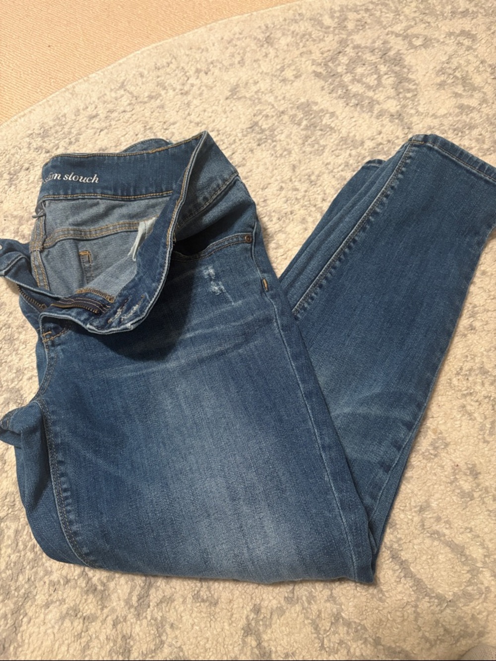 New York and co slouch Slim Straight Blue Denim Jeans